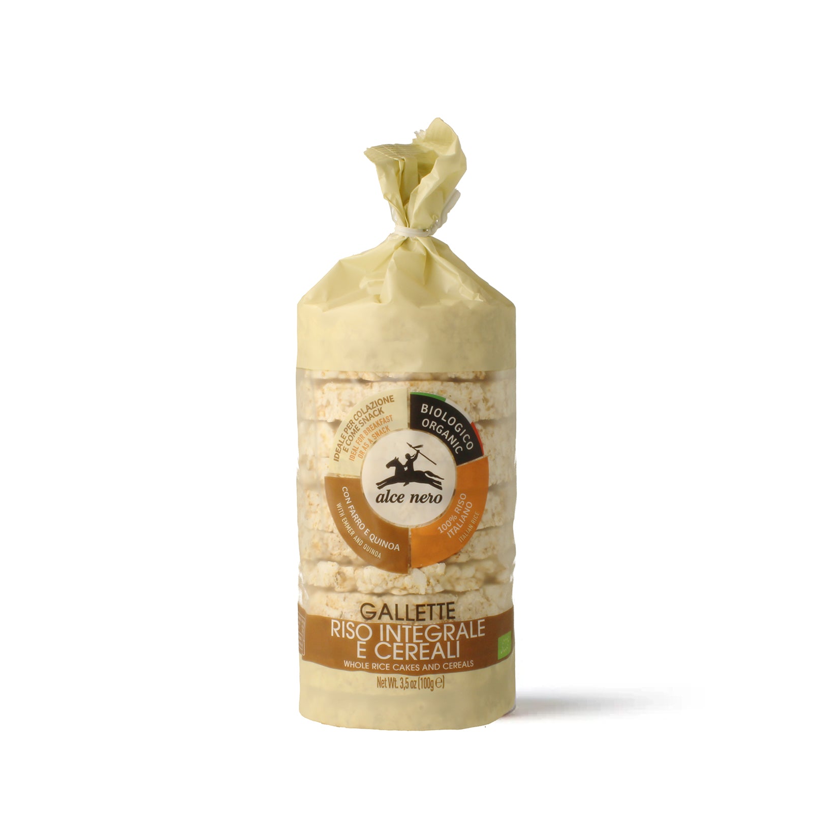 Organic whole rice cakes with cereals - GA501 | Alce Nero