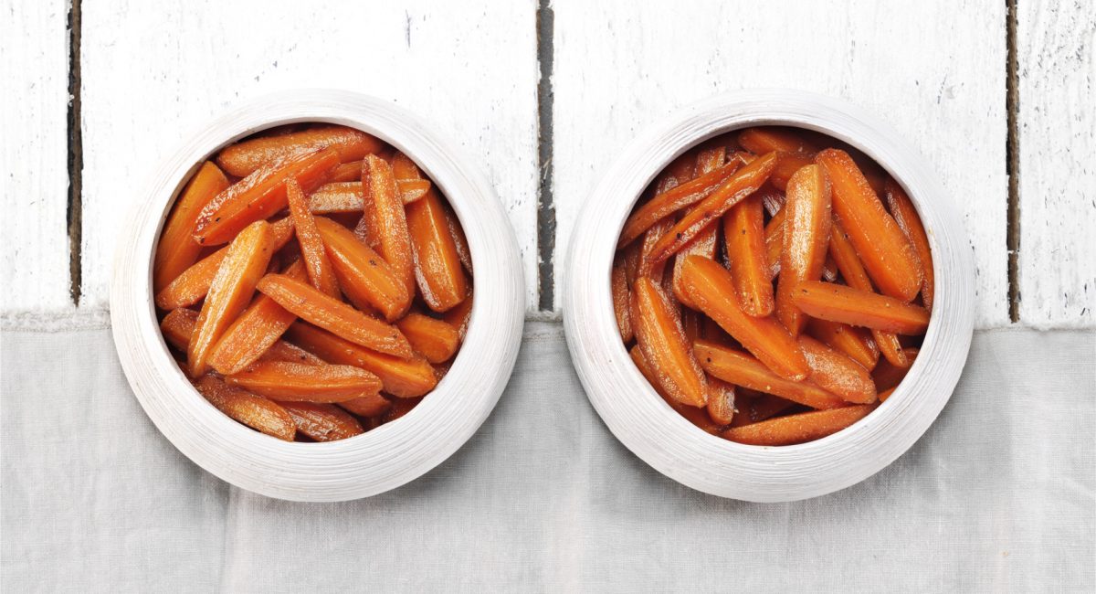 Baked spicy carrots