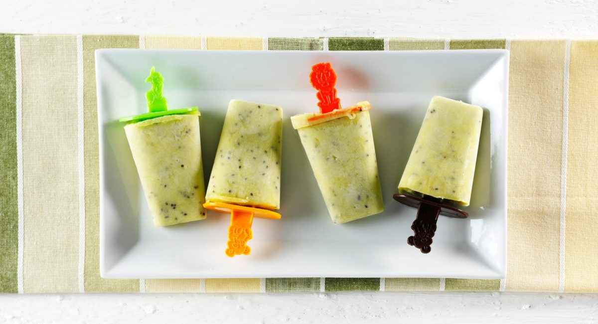 Fresh fruit ice lollies