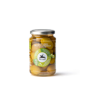Organic Pickled green olives" Bella di Cerignola" - OLI350
