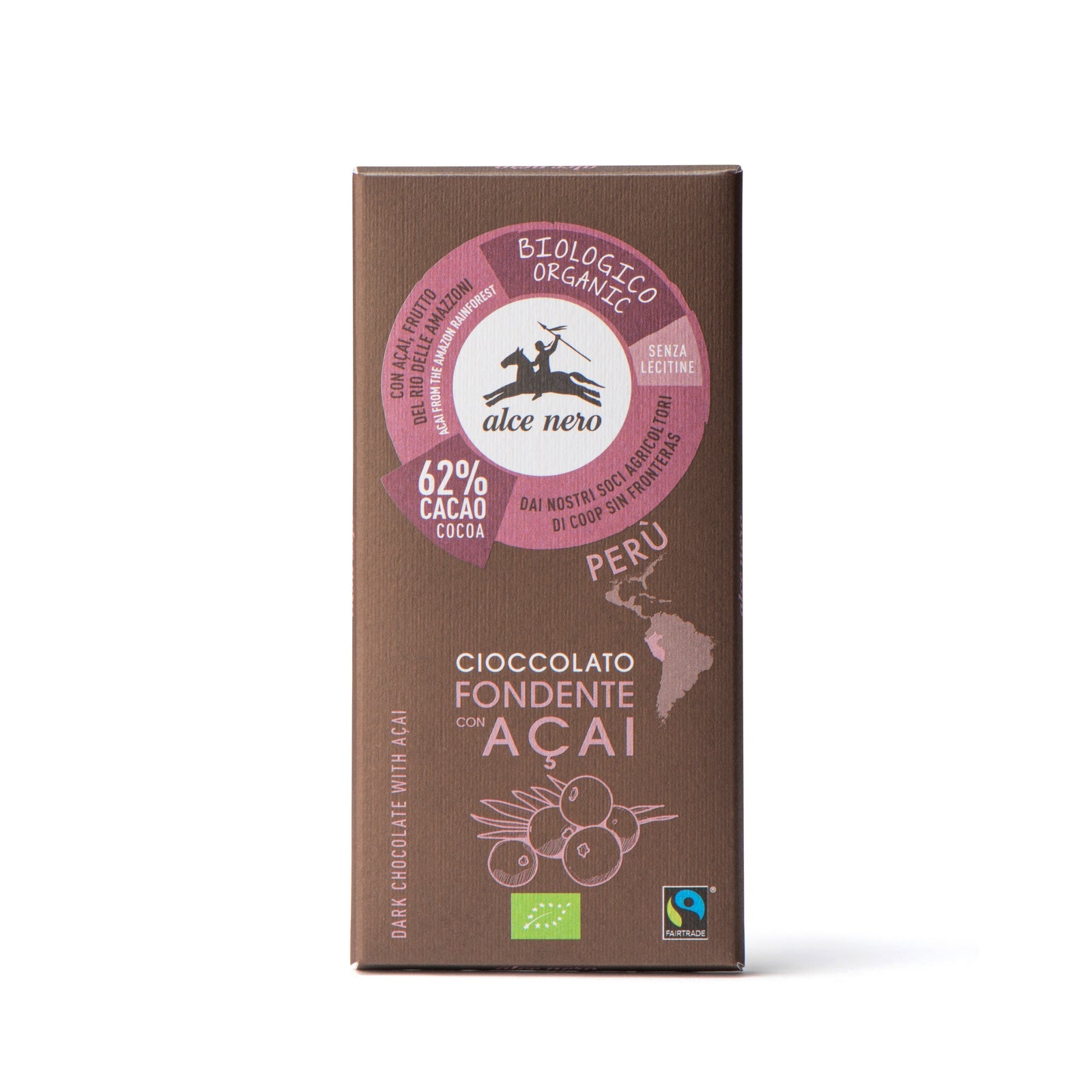 62% dark chocolate with organic açaí  - CFA050