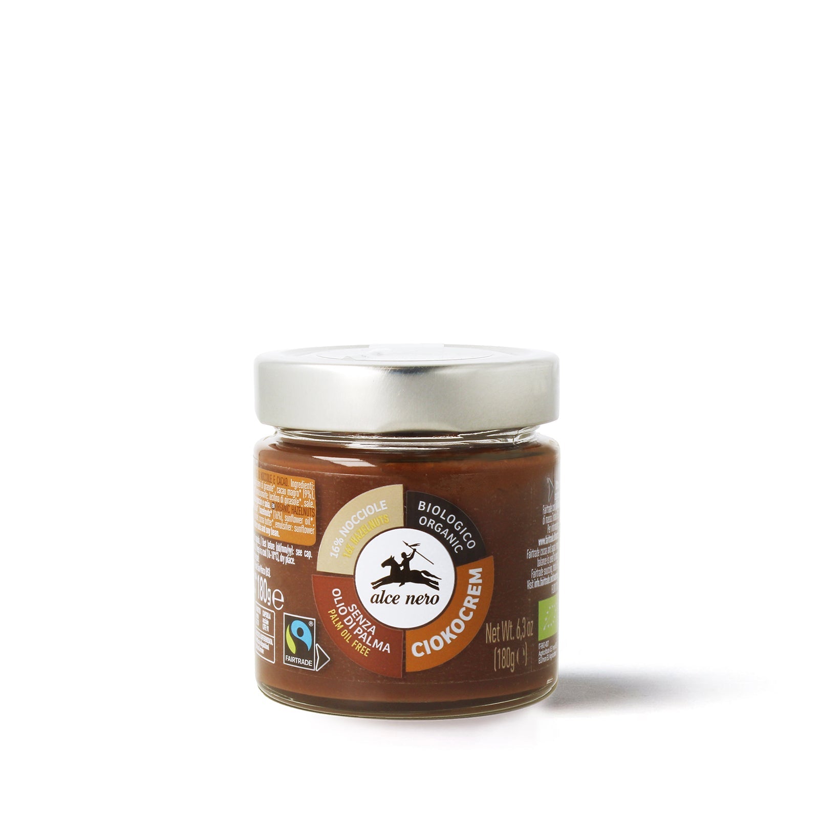 Ciokocrem - hazelnut and cocoa spread - CREM180 | Alce Nero