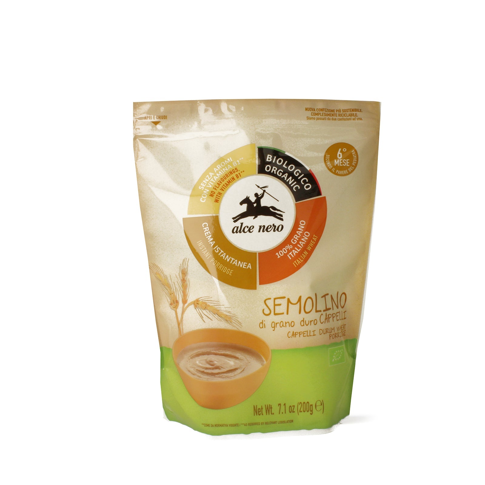 Organic Cappelli durum wheat porridge - BF200SC