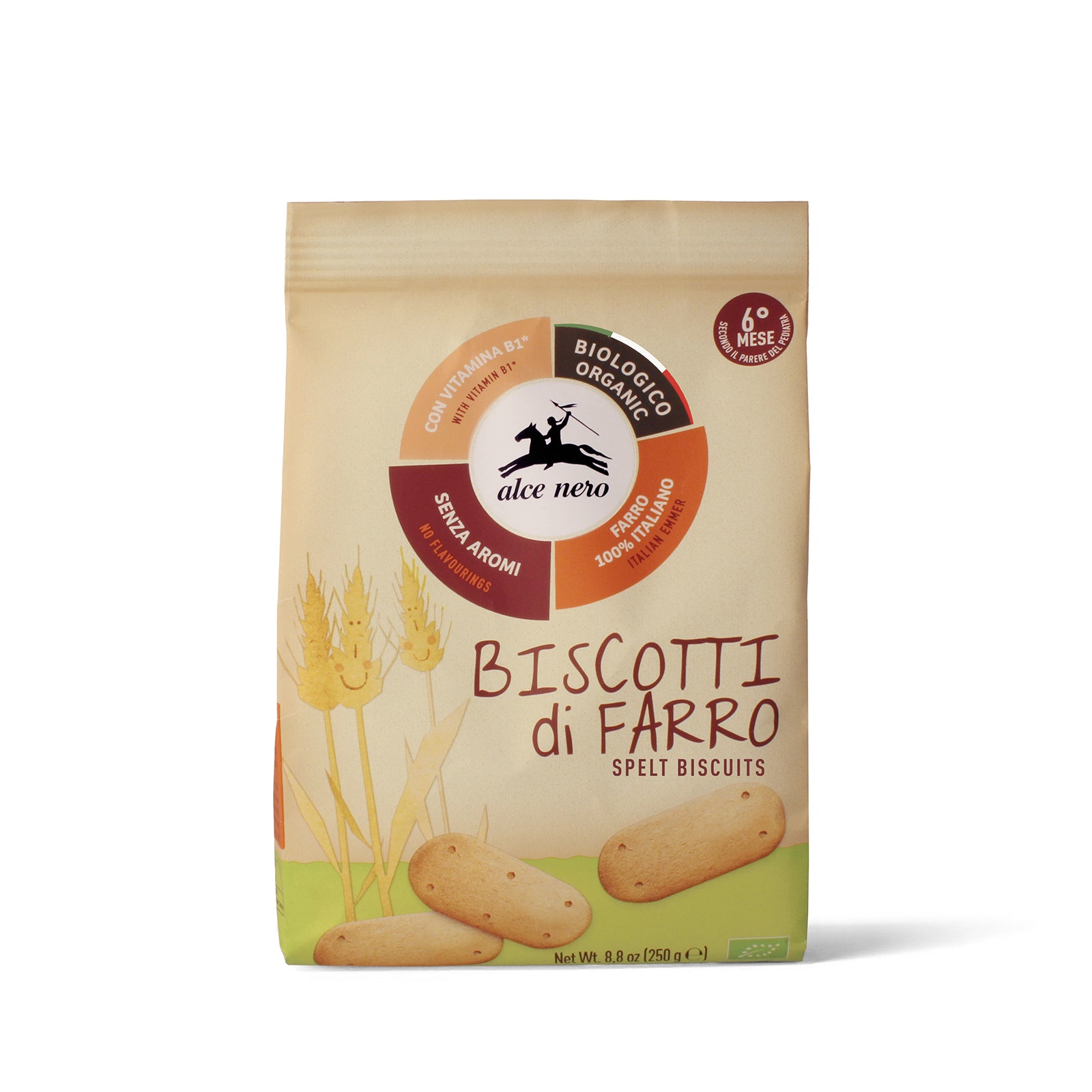 Organic emmer wheat biscuits - BF250BF