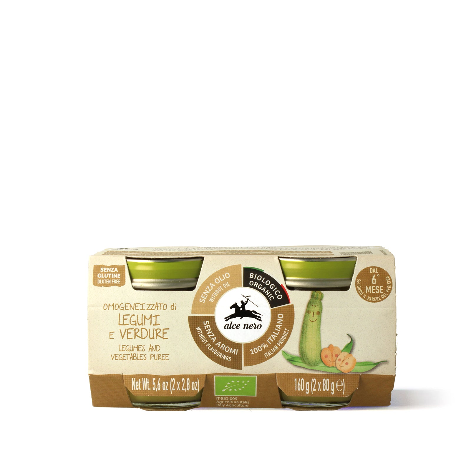 Organic legume and vegetable puree(2x80g) - BF160LV