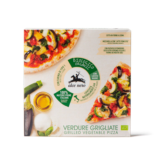 Organic frozen pizza with grilled vegetables - PZVE260