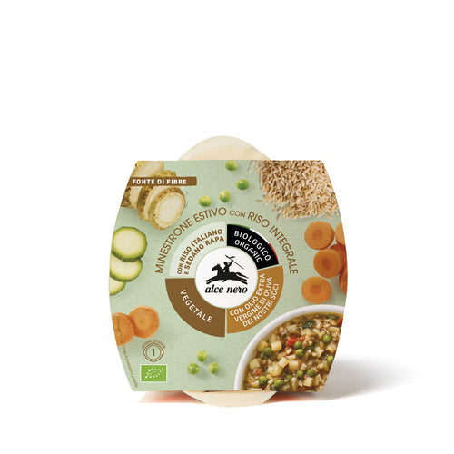 Organic summer vegetable soup with whole rice-zfrs350