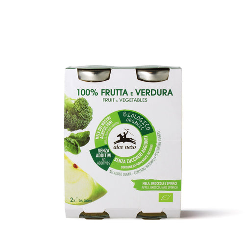 Organic 100% fruit and vegetable drink with apple, broccoli and spinach-FVMB200